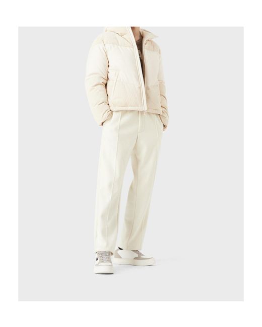 Emporio Armani White Puffer Jacket for men