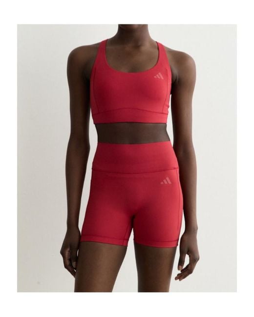 Adidas Red Entire Studios Performance Bra