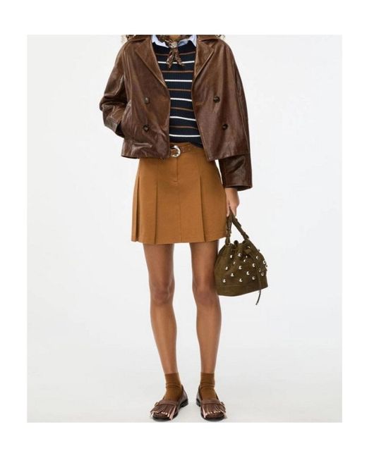 iBlues Brown Leather Jacket