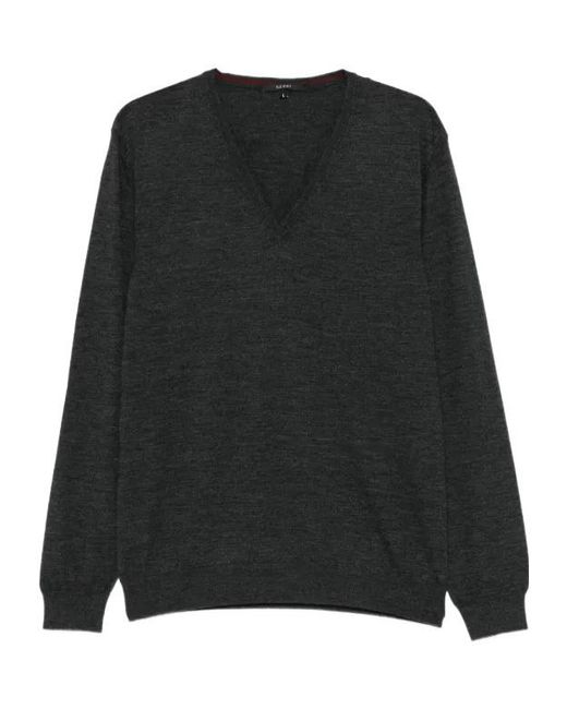 Gucci Black V-Neck Wool Sweater for men