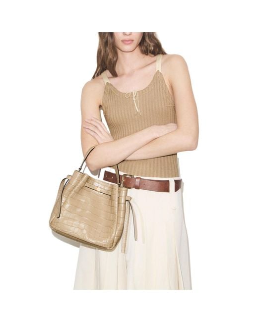 Tory Burch Natural Romy Bucket Bag
