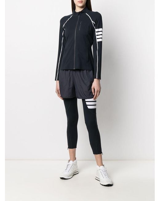 Thom Browne Blue 4-Bar Zip-Up Jacket