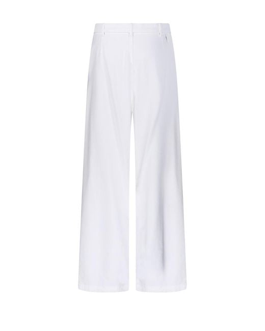 DARKPARK White Gaia Belted Wide-Leg Trousers