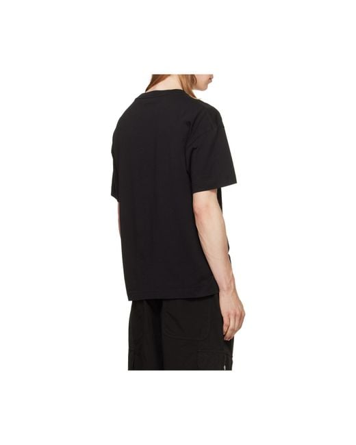 Palm Angels Black Graphic Printed Crewneck T-Shirt for men