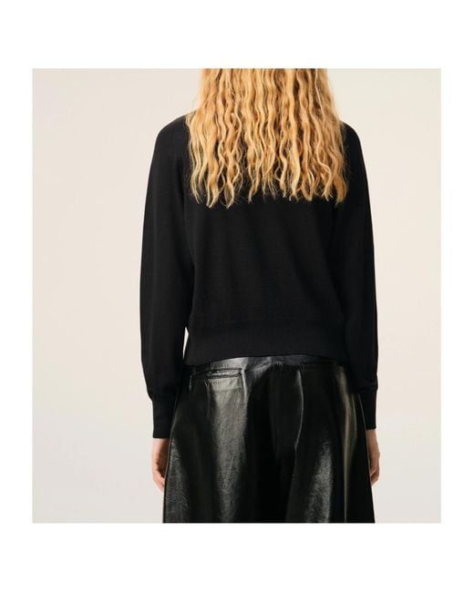 AMI Black Ami Ami De Coeur Crewneck Cardigan