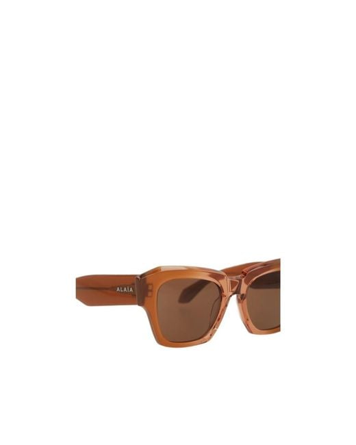 Alaïa Multicolor Square-Frame Sunglasses