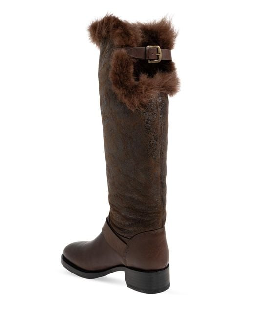 DSquared² Brown Round-Toe Tall Boots