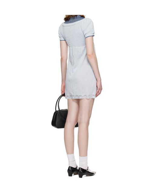 ShuShu/Tong White Short-Sleeved Dress