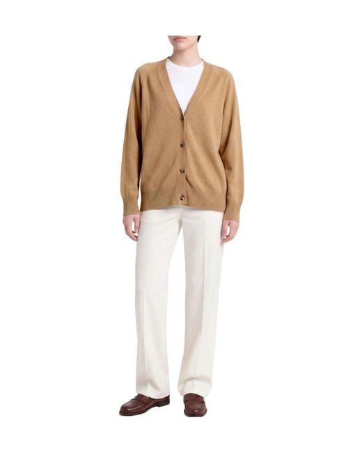 Max Mara Brown Solid Color Cardigans