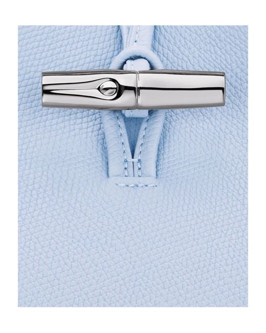 Longchamp Blue Small Le Roseau Toggle-Fastening Tote Bag