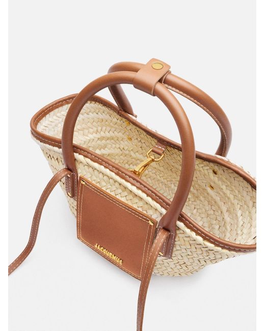 Jacquemus Brown The Soli Small Basket Bag