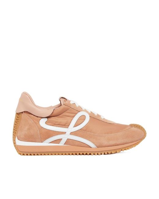 Loewe Pink Flow Lace-Up Sneakers
