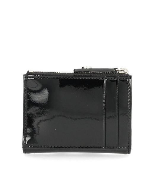 Vivienne Westwood Black Slim Flap Card Wallet