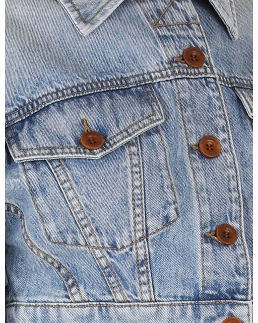 Zimmermann Blue Cropped Denim Jacket