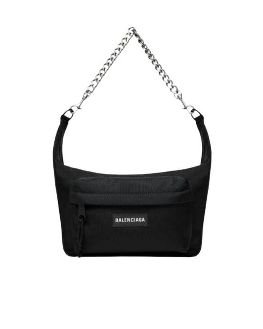 Balenciaga Black Raver Medium Shoulder Bag