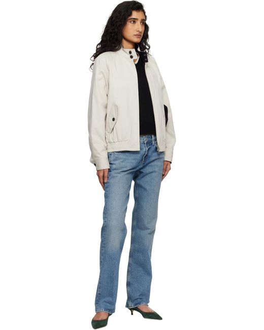 DUNST Gray Zip-Up Harrington Jacket for men