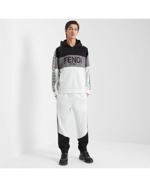 Fendi Black Multicolour Jersey Sweatshirt for men