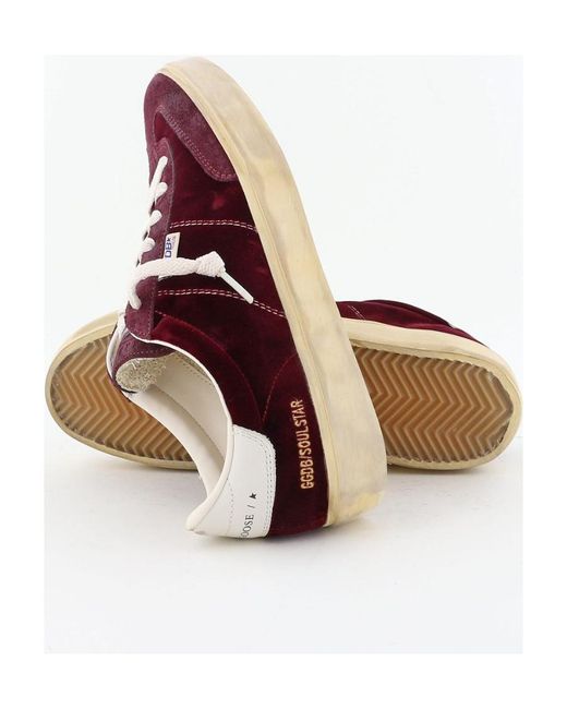 Golden Goose Deluxe Brand Brown Soul Star Velvet Lace-Up Sneakers