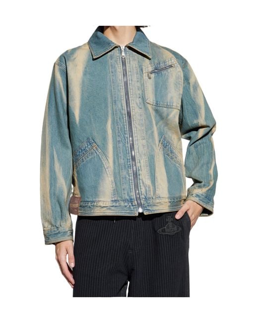 Vivienne Westwood Blue Piranha Jacket for men