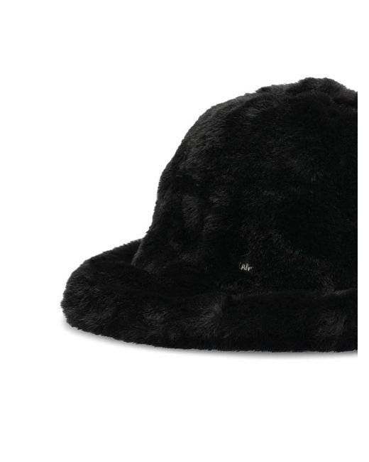 Kangol Black Faux Fur Bucket Hat for men
