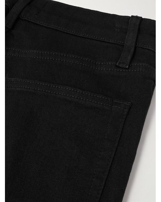 FRAME Black Reboot Crop Stretch High-Rise Bootcut Jeans