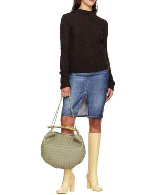 Bottega Veneta Green Medium Sardine Bag