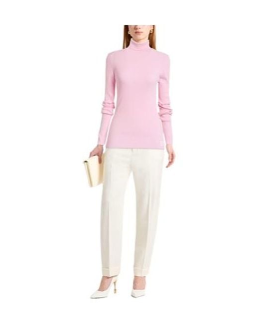 Burberry Pink Solid-Color Knitted Garment