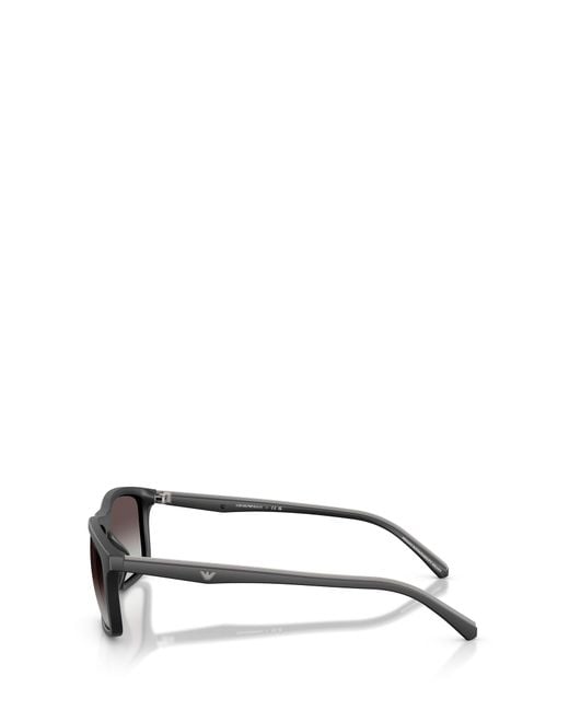 Emporio Armani White Square Frame Sunglasses for men