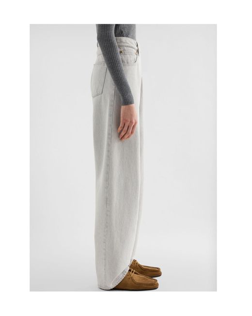 Jil Sander Gray Loose Denim Trousers