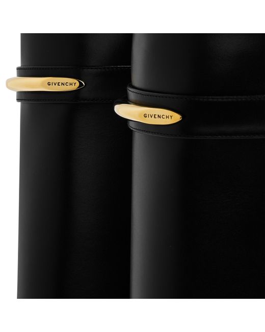 Givenchy Black Knee-High Fitted Boots