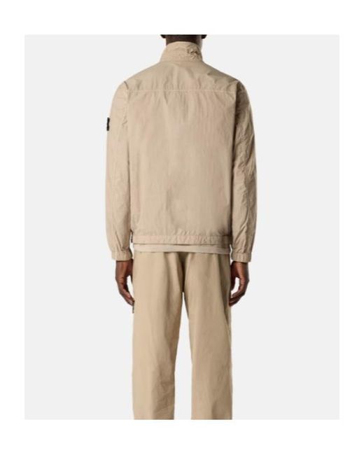 Stone Island Natural Stand Collar Zip Jacket for men
