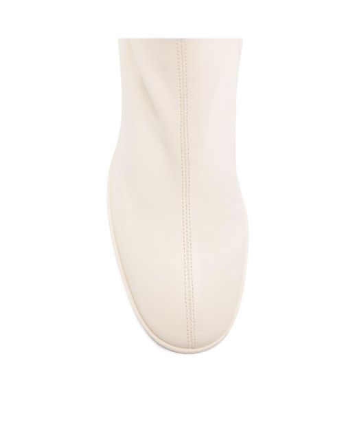 Aeyde White Zippered Ankle Boots