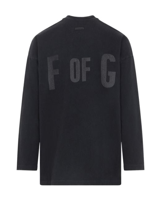 Fear Of God Blue Long Sleeves Tee for men