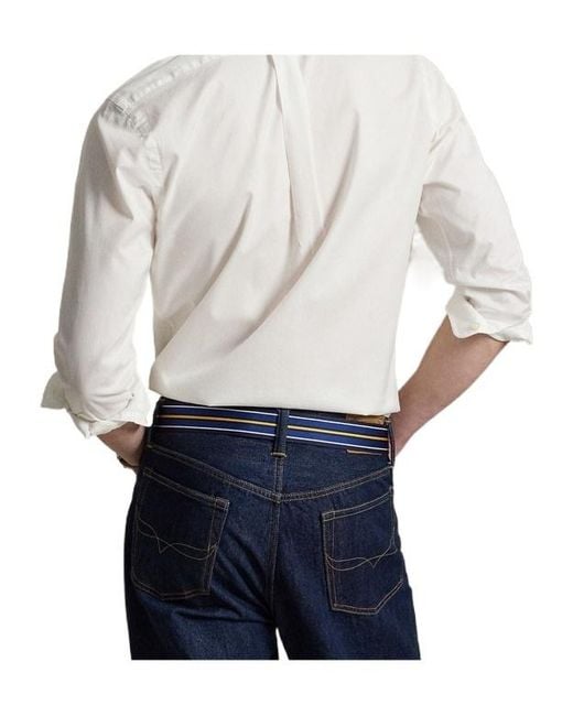 Polo Ralph Lauren White Button-Down Sport Shirt for men