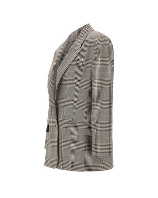 Marella Gray Long-Sleeve Blazer