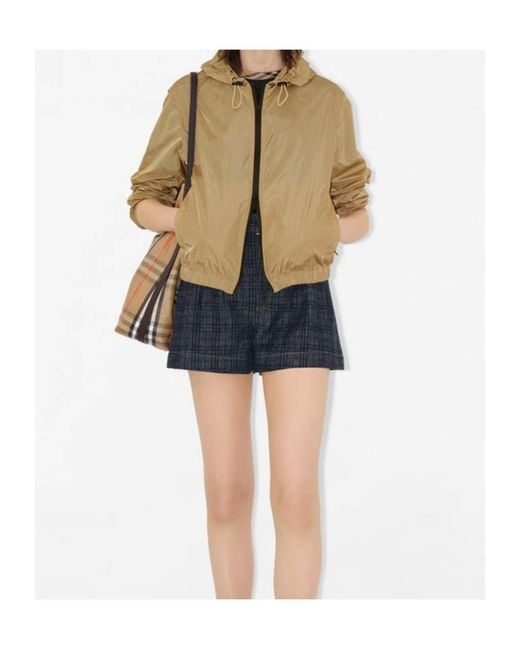 Burberry Natural Knight Stamp Nylon Jacket