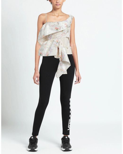 Sportmax White Printed Sleeveless Top