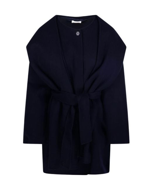 P.A.R.O.S.H. Blue P.A.R.O..H. Leak Belted Coat