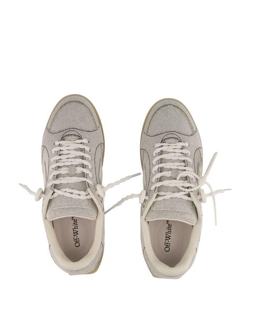 Off-White c/o Virgil Abloh Gray End Of Play Denim Sneakers for men