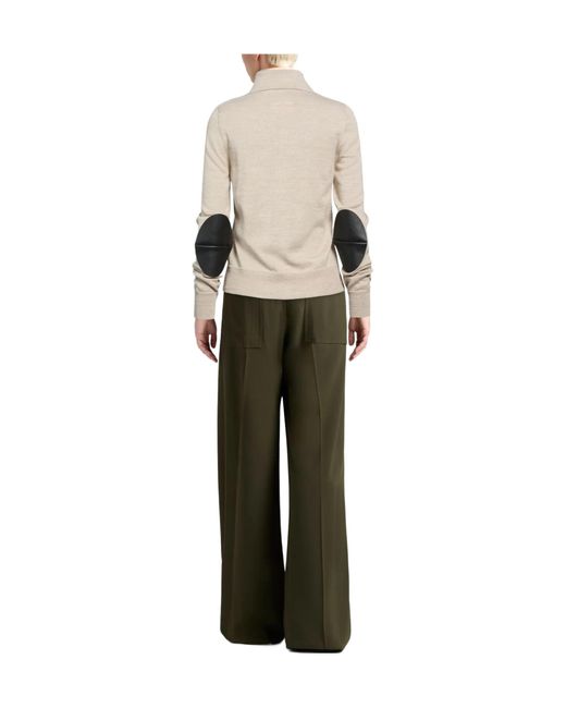 MM6 by Maison Margiela Natural Solid Color Cardigans