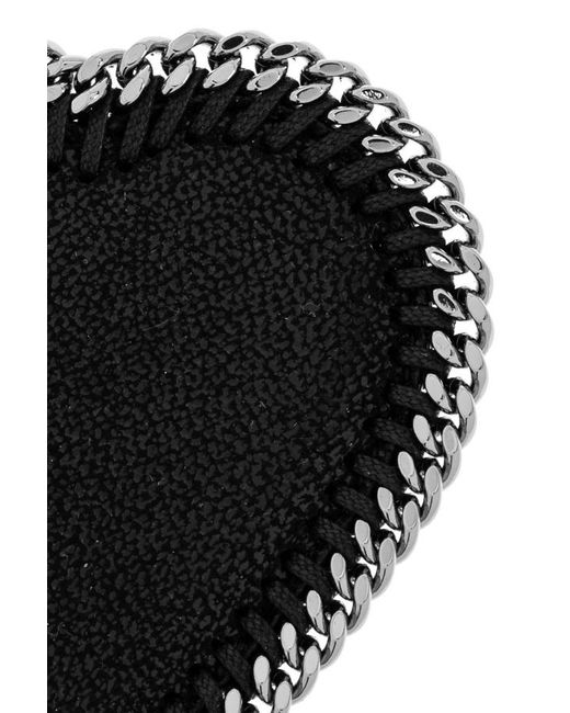 Stella McCartney Black Heart-Charm Chain-Link Keyring