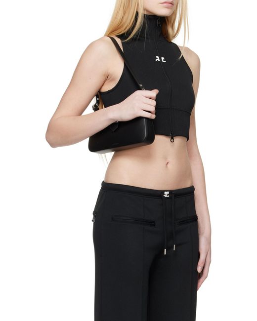 Courreges Black Courrèges Interlock Tracksuit Cropped Vest