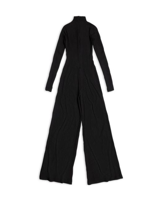 Balenciaga Black Tuta A Lupetto Da Donna