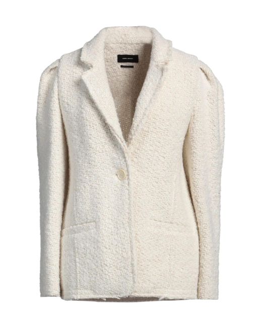 Isabel Marant White Minimalist Single-Breasted Blazer