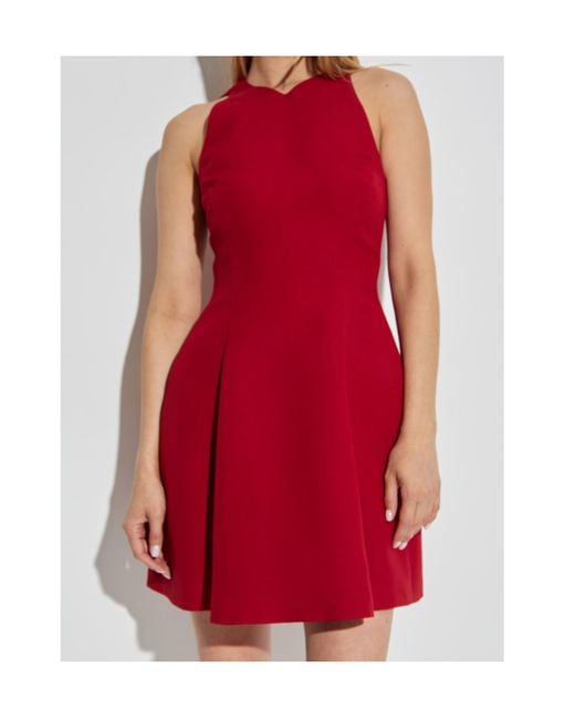 Versace Red Wool Blend Dress