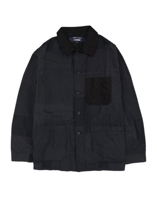 Comme des Garçons Black Long-Sleeved Casual Jacket for men