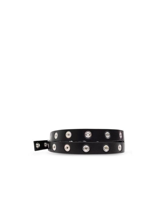 The Attico White The Press-Stud Embellished Belt