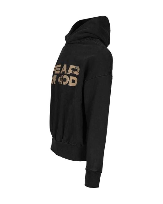 Fear Of God Black Hoodie for men