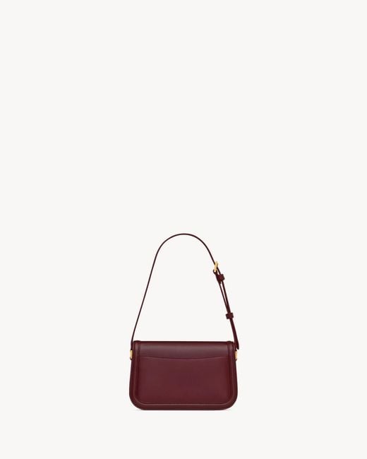 Saint Laurent Purple Solferino Foldover Top Mini Shoulder Bag