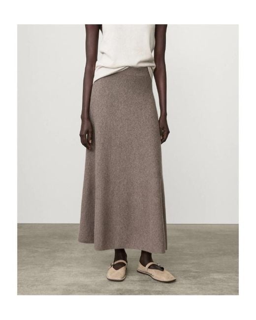 Lisa Yang Brown Flared Skirt